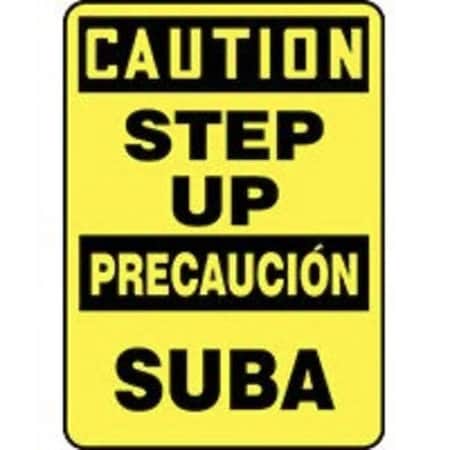 Accuform BILINGUAL OSHA CAUTION SAFETY SIGN SBMSTF642XP SBMSTF642XP